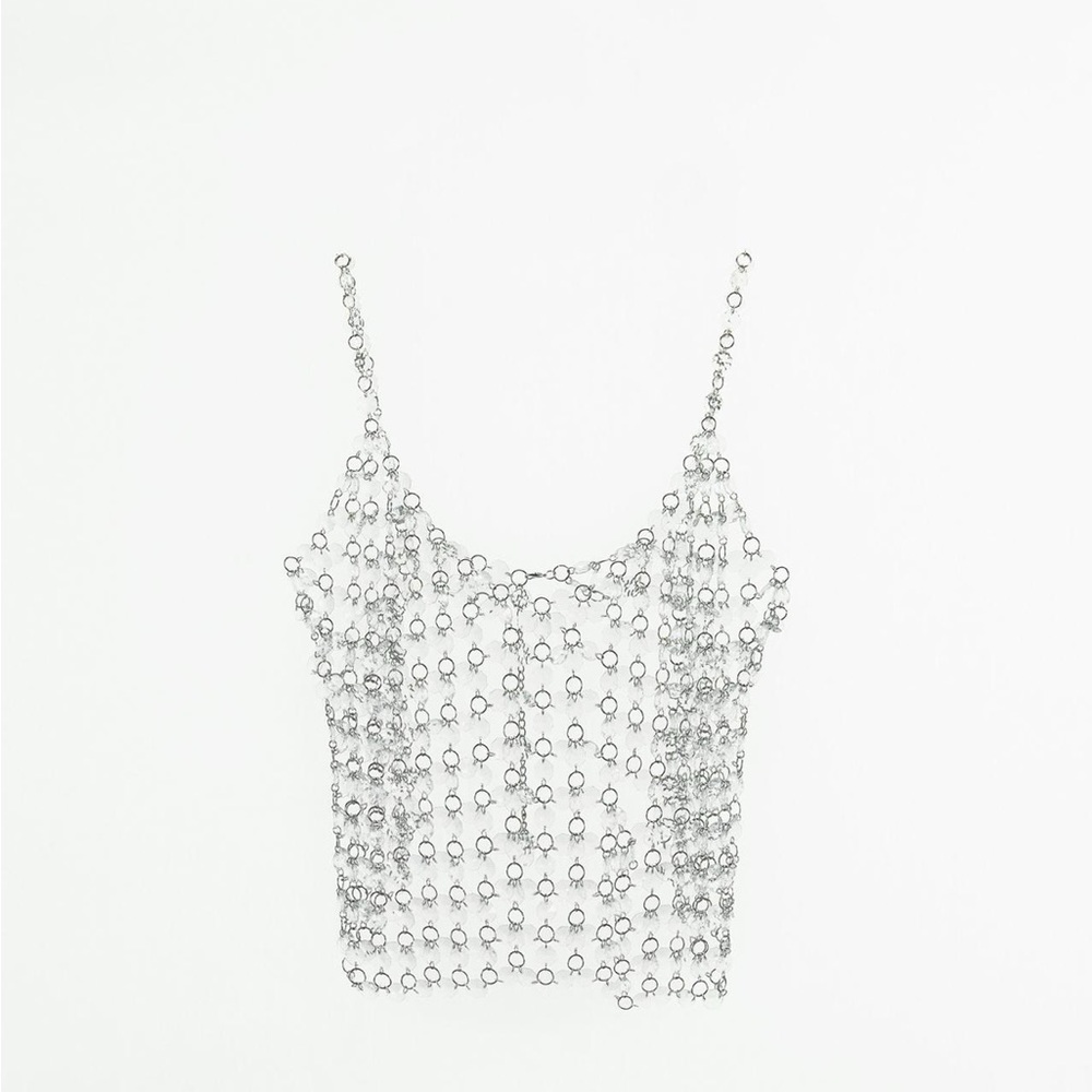 Zara Crystal Crop Top